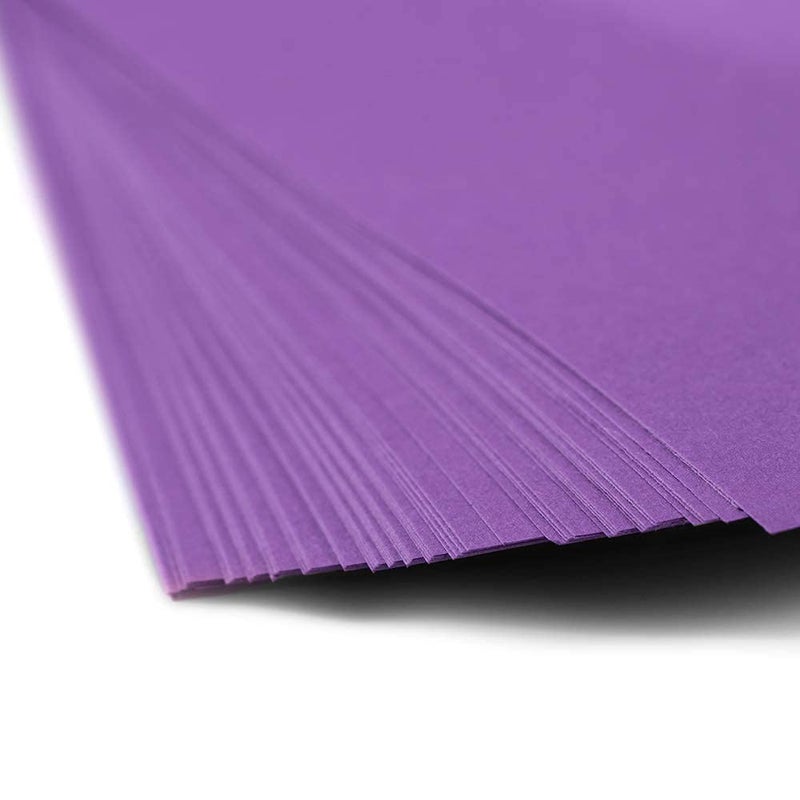JAM PAPER Colored 24lb Paper - 90 gsm - 8.5 x 11 - Violet Recycled - 50 Sheets/Pack - Image 3